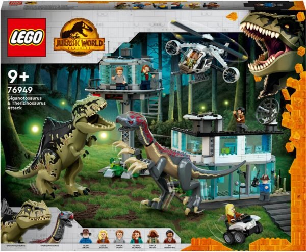 LEGO Jurassic World liganotosaurus & Therizinosaurus aanval - 76949