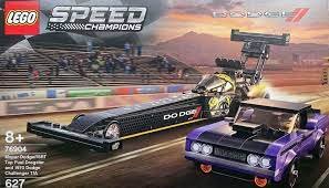 LEGO Speed ​​Champions 76904 Mopar Dodge//SRT Top Fuel Dragster & 1970 Dodge Challenger T/A