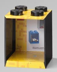 Lego Brick Shelf 4 Knobs 4114 Zwart (hangkastje)