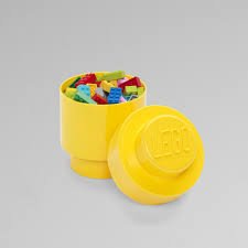 Lego Storage Brick Round 4030 geel