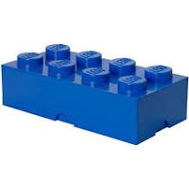 Lego Storage Brick 8 Knobs 4004 Blauw