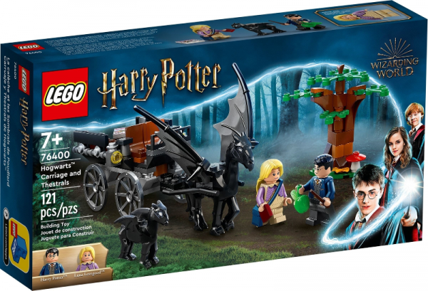 lego harry potter Zweinstein Rijtuig en Thestralissen 76400