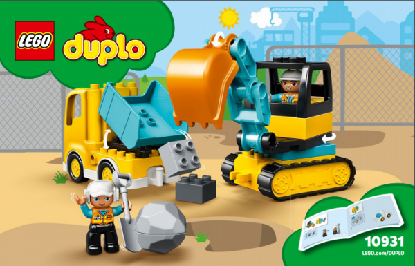 Duplo Truck & Graafmachine met rupsbanden 10931