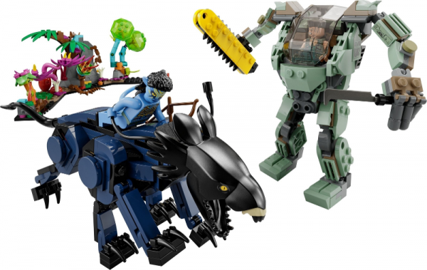Lego avatar Neytiri & Thanator vs. AMP Suit Quaritch 75571 - Afbeelding 2
