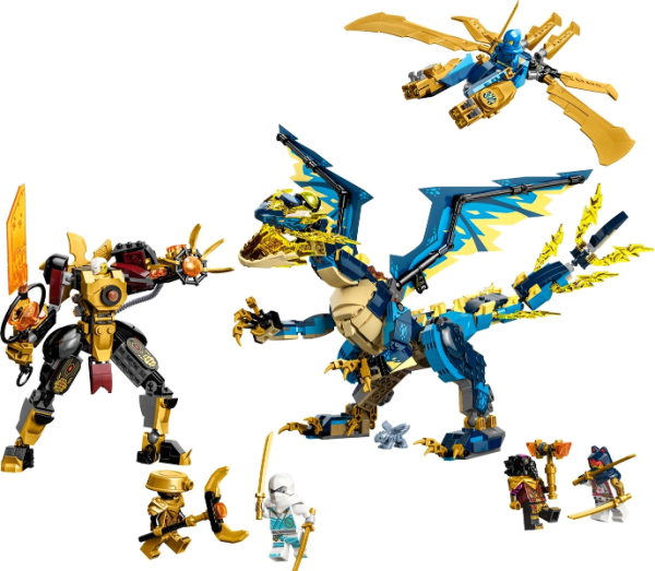 Lego Ninjago  Elementdraak vs. de mecha van de keizerin  71796 - Afbeelding 2