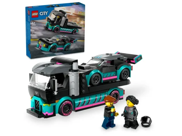 LEGO City Raceauto en transporttruck 60406