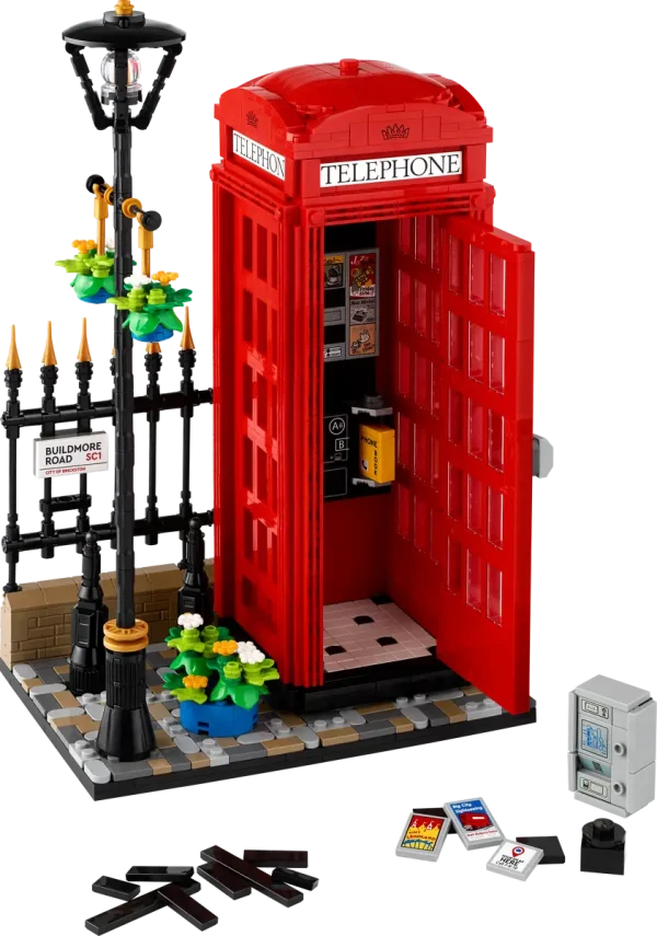 Lego Ideas Rode Londense telefooncel 21347 - Afbeelding 2