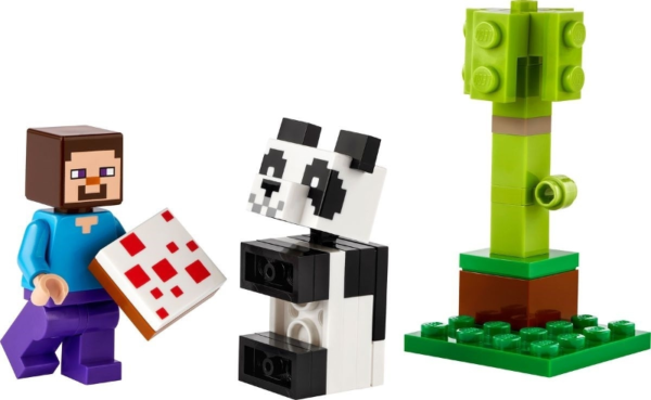 Lego Minecraft Steve en baby Panda poly bag30672 - Afbeelding 2