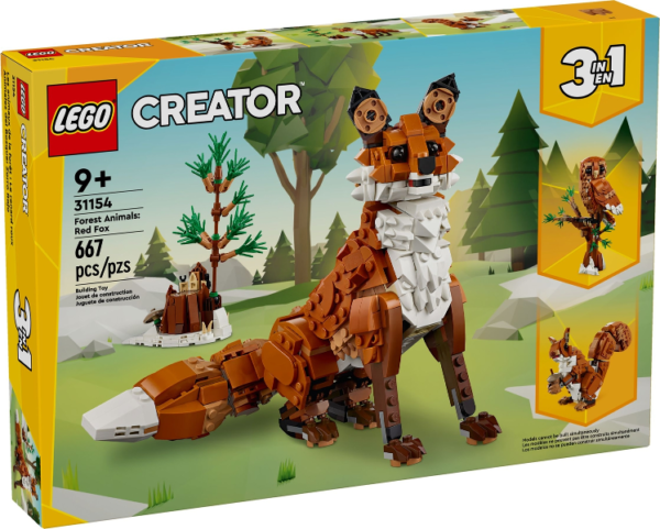 LEGO Creator 3in1 Bosdieren: Rode vos 31154