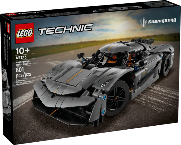 LEGO Technic Koenigsegg Jesko Absolut Gray Hypercar 42173