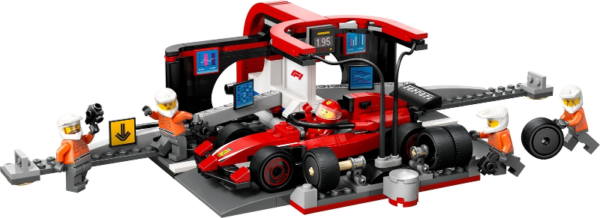LEGO City F1 Pit Stop & Pit Crew with Ferrari Car 60443 - Afbeelding 2