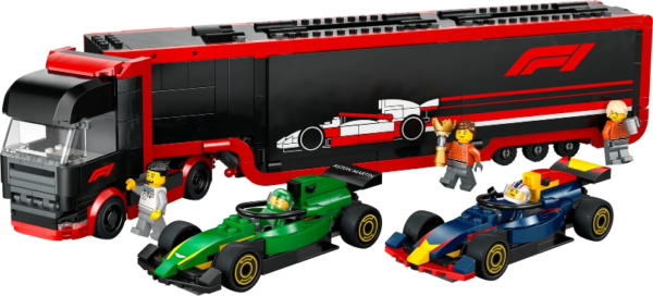 LEGO City F1 Truck with RB20 & AMR24 F1 Cars 60445 - Afbeelding 2