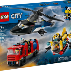 LEGO City Helicopter, Fire Truck & Submarine Remix 60462