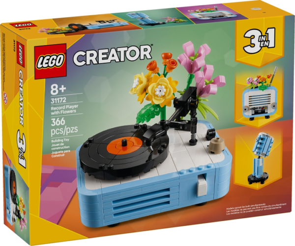 LEGO Creator 3in1 Record Player with Flowers 31172
