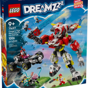 LEGO DreamZzz Cooper's Tiger Mech & Zero's Hot Rod Car 71497